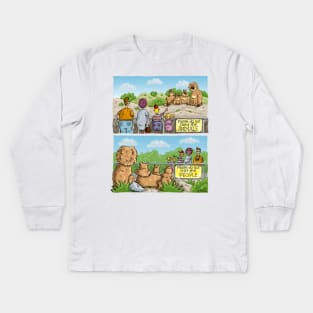 Please Do Not Eat the People Kids Long Sleeve T-Shirt